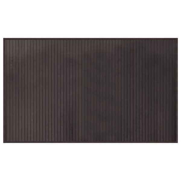 Matta rektangulär mörkbrun 60x100 cm bambu
