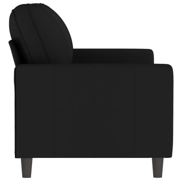 Soffa 2-sits svart 140 cm sammet