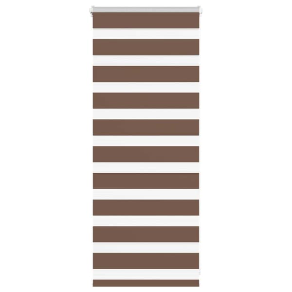 Rullgardin zebra brun 65x100 cm tyg bredd 60,9 cm polyester