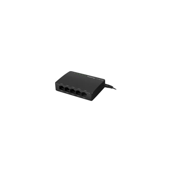 Lanberg DSP2-1005-12V - switch - 5 portar - ohanterad