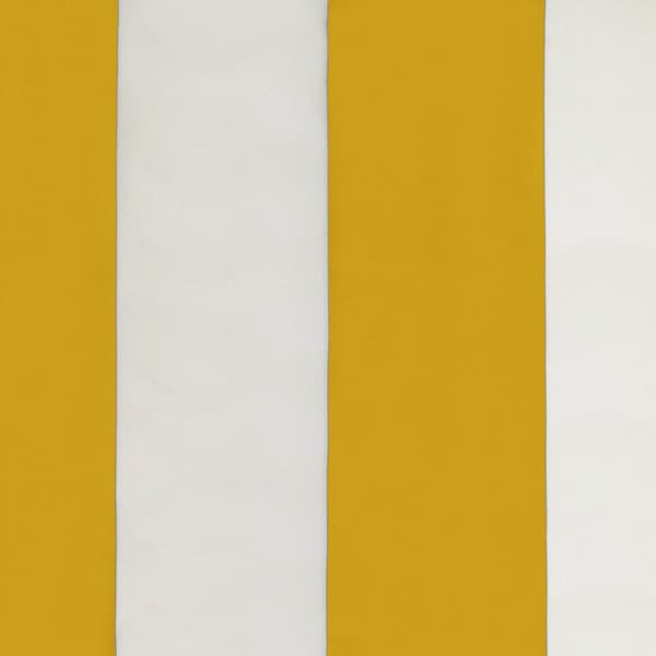 Trädgårdsparasol 230 x 230 cm Polyester Rektangulär Gul och Vit