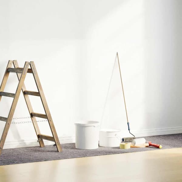 Halkfria målardukar 2 st 5 m 180 g/m² grå