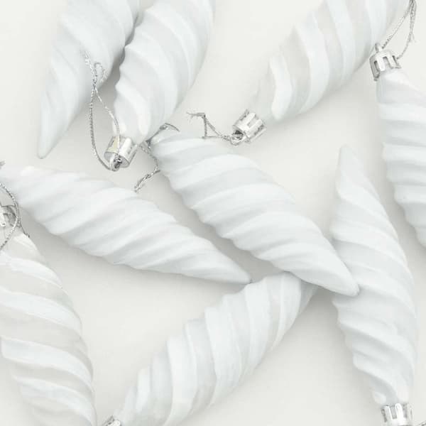 Jul Spiralformad Kula 40 pcs Vit Plast