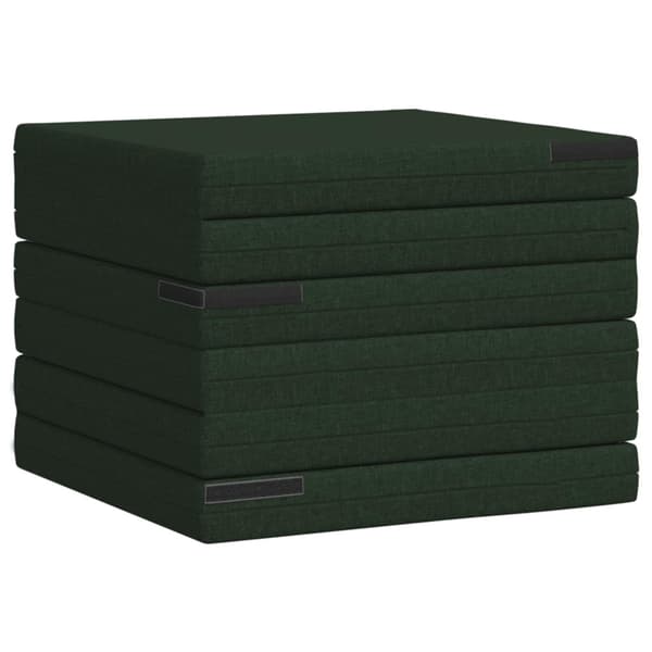 Fällbar Soffbed 140 x 67 x 45 cm Mörkgrön