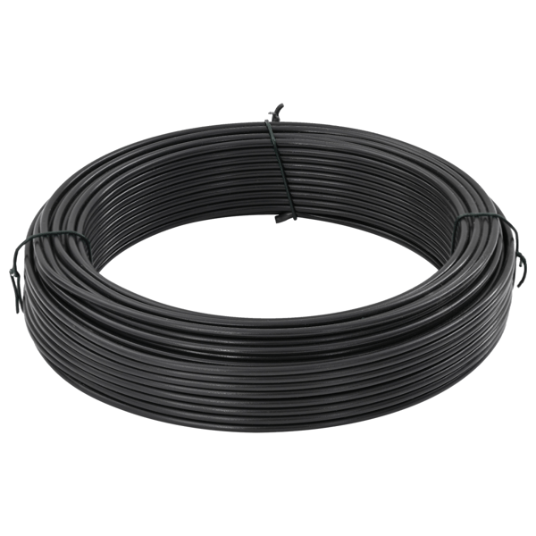 Stängsel binds tråd Antracit 33 m PVC