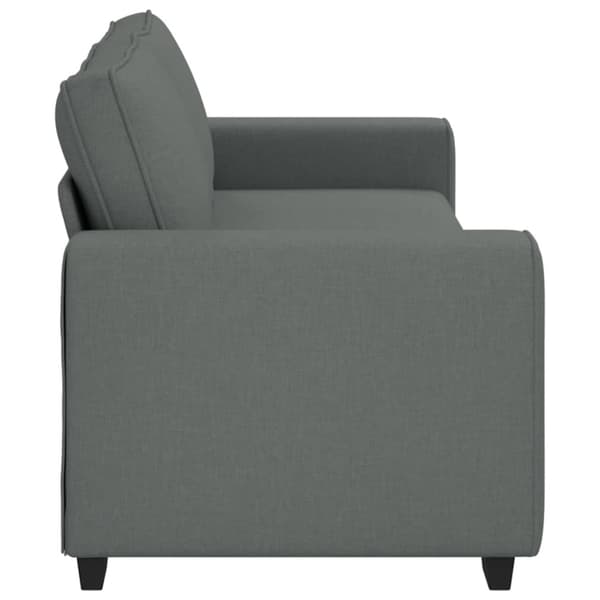 3-sitssoffa mörkgrå 220x77x82 cm tyg