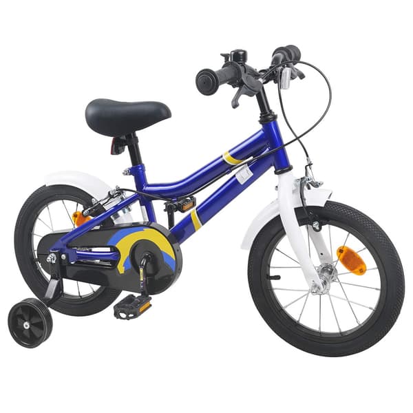 Barncykel 12 Tum för 2-4 åringar Blå vit