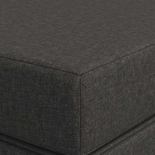Fällbar Soffbed 180 x 67 x 45 cm Mörkgrå