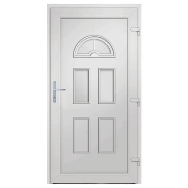 Ytterdörr vit 98x198 cm PVC