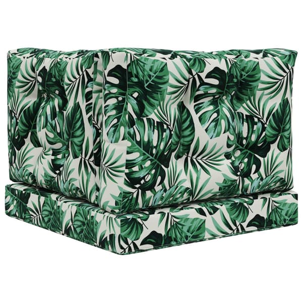 Utomhus Soffa Kudde 3 pcs Bladmönster Polyester