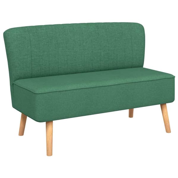 Soffa 117x55,5x77 cm tyg grön