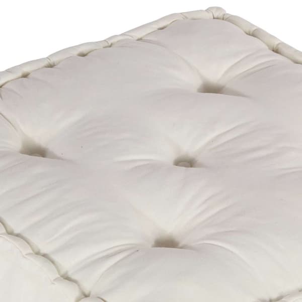 Modulär soffa krämfärgat tyg 70x70x36