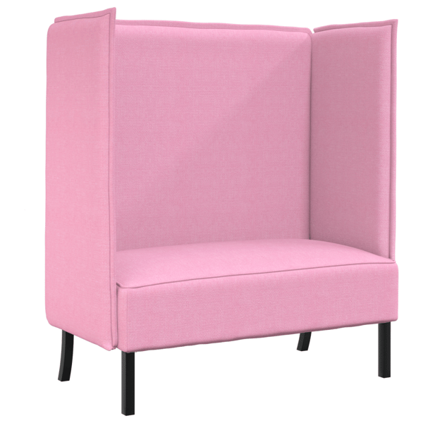 Hög Ryggsoffa 101cm Rosa tyg