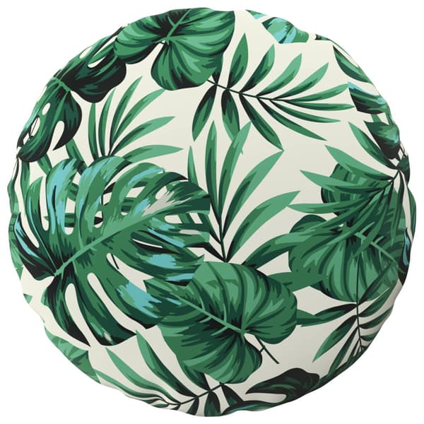 Kuddöverdrag 2 st HEERLEN Bladmönster Ø 40 cm Polyester