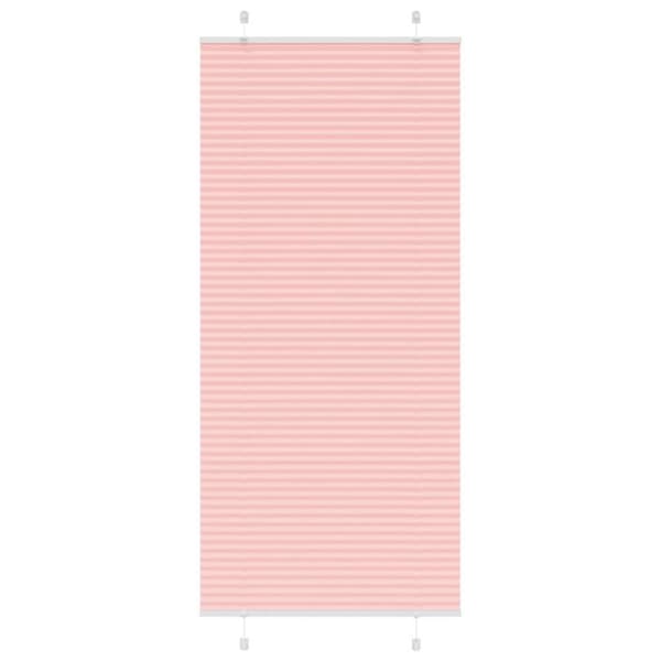 Plisserad persienn rosa 100x200 cm tyg bredd 99,4 cm polyester