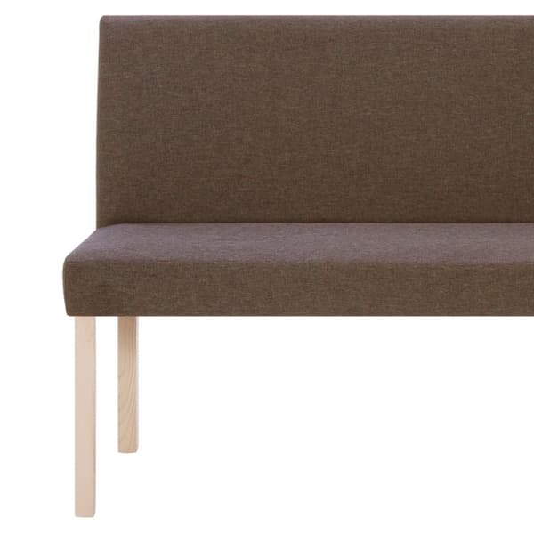 Bänk 139,5 cm polyester brun