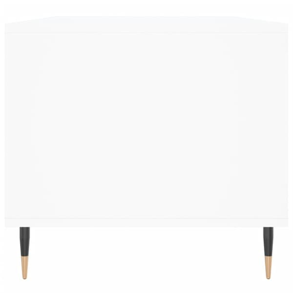 Soffbord vit 90x49x45 cm konstruerat trä