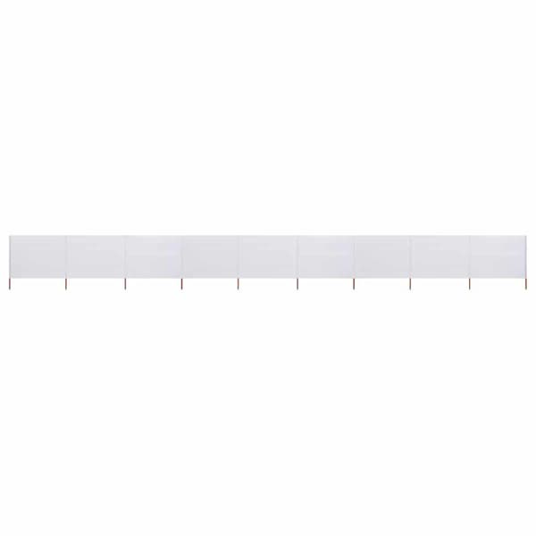 Vindskydd 9 paneler tyg 1200x160 cm sandvit