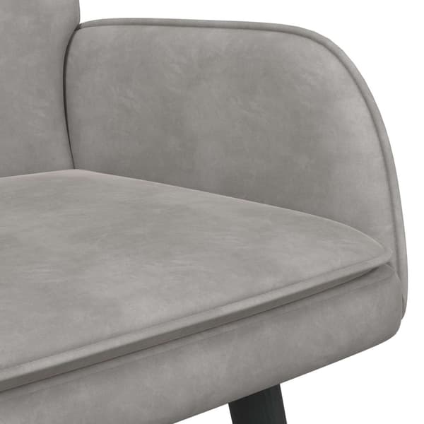 Tvåsitssoffa Ljusgrå 115 x 61 x 87 cm Sammet