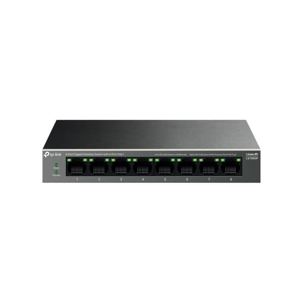 TP-Link LiteWave LS108GP V1 - switch - 8 portar