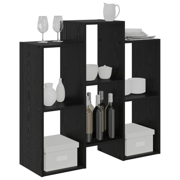 Sideboard Svart Ek 90 x 30 x 90 cm