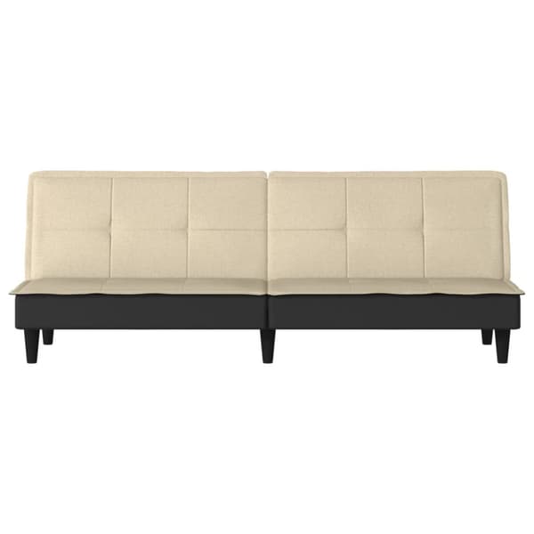 Bäddsoffa gräddvit tyg