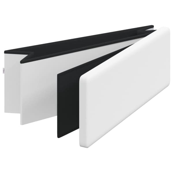Förvaringsbänk vikbar vit PVC