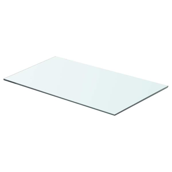 Hyllplan 2 st glas genomskinlig 60x30 cm