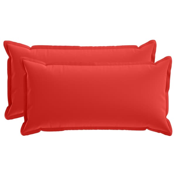 Kuddöverdrag 2 st HOUTEN Röd 40 x 80 cm Polyester