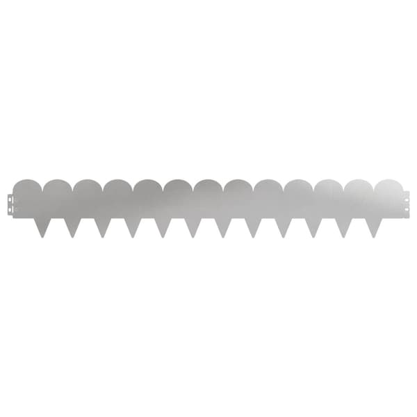 Kant för gräsmatta 30 pcs 103 x 15 cm Stål Silver