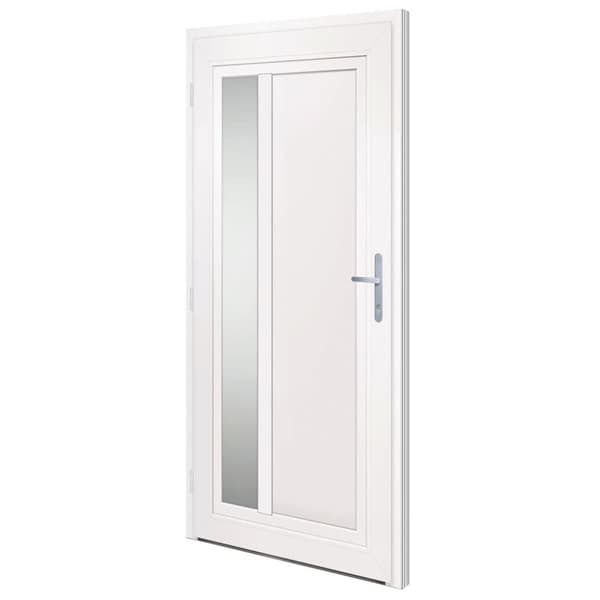 Ytterdörr vit 98x200 cm PVC