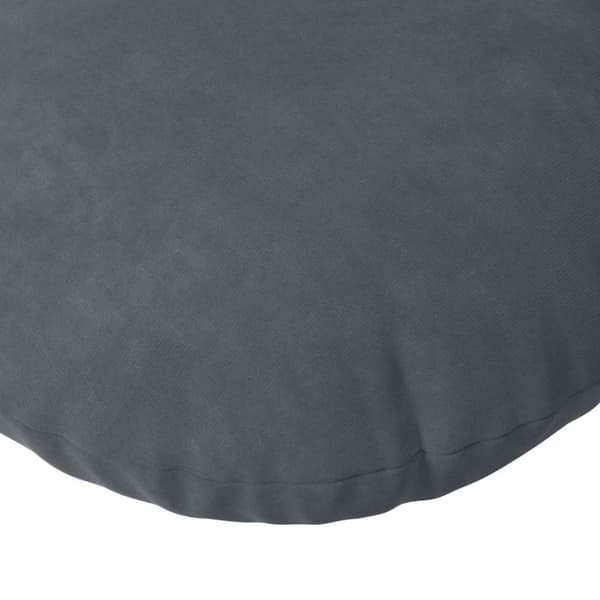 Sittkuddar 2 pcs Mörkgrå Ø50 x 19 cm Sammet