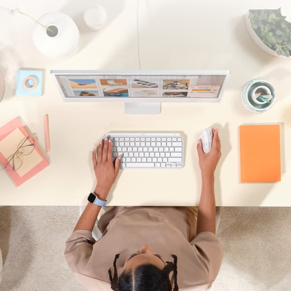 Logitech Lift for Mac datormöss högerhand Trådlös RF + Bluetooth Optisk 4000 DPI