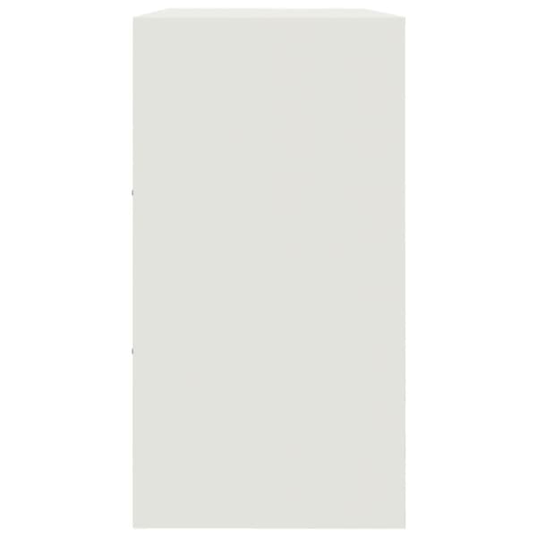 Skänk vit 99x39x73 cm stål