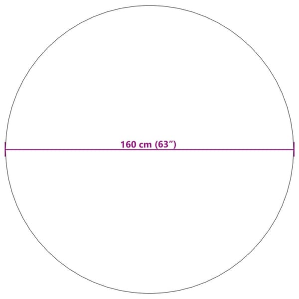 Områdesmattor Rund SIROLO Sand Ø 160 CM Polyester