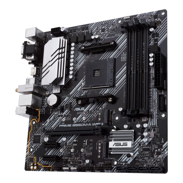 ASUS PRIME B550M-A WIFI II - moderkort - micro ATX - Socket AM4 - AMD B550