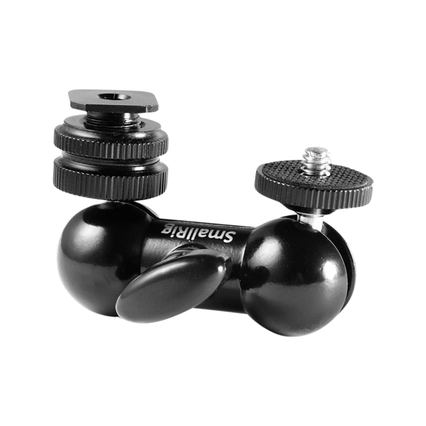 SMALLRIG 1135 MULTI-FUNC DOUBLE BALLHEAD SHOE+1/4"