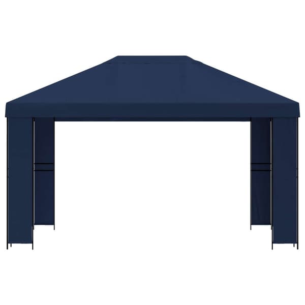 Paviljong 4 × 3 m Blå Polyester och Stål 190