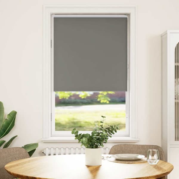 Rullgardin mörkläggning grå 85x130 cm tyg bredd 80,7 cm