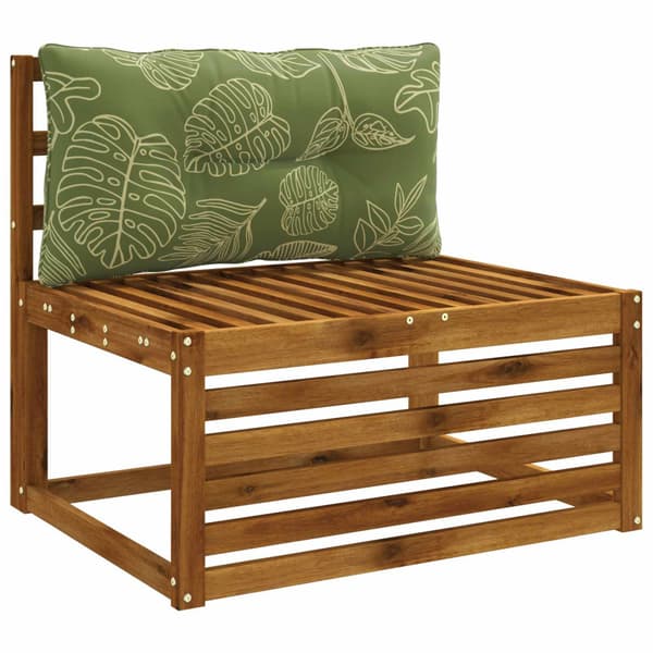 Ryggkudde PUTTEN 100% Polyester Bladdesign 70 x 40 x 10 cm