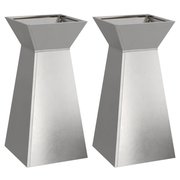 Pelarkrukor 2 pcs Silver 35 x 35 x 73 cm
