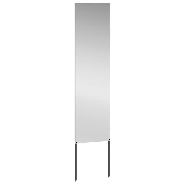 Trädgårds integritetsskärm Silver 32 x 140 cm Galvaniserat stål