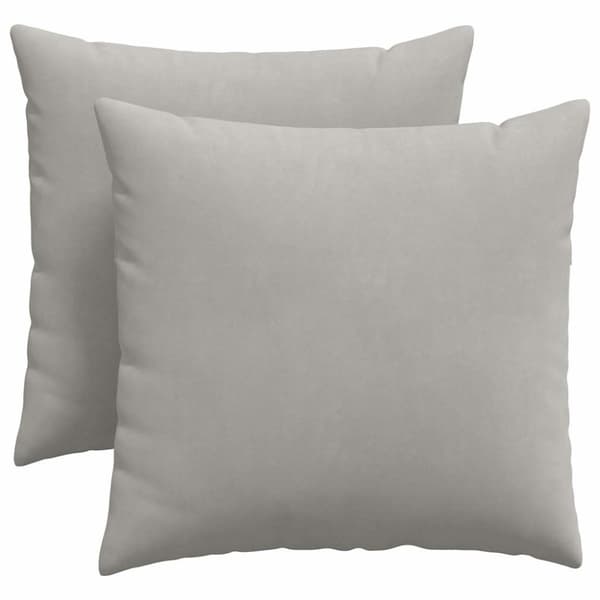 Sofakuddar 2 pcs Ljusgrå 45 x 45 cm tyg