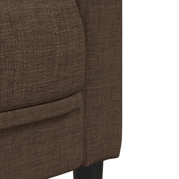 Soffa 3-sits brun konstmocka