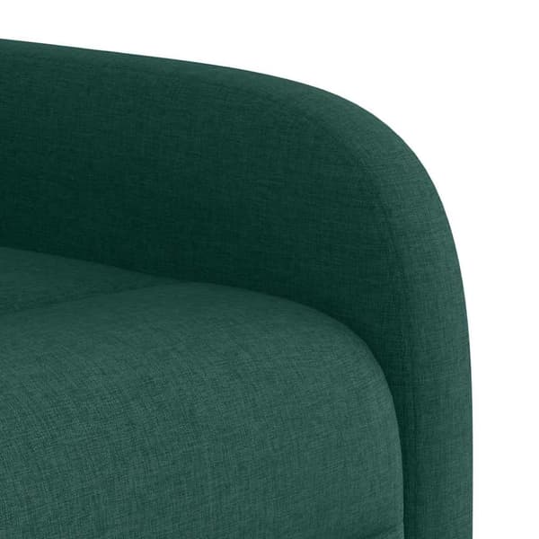 Reclinerfåtölj mörkgrön tyg