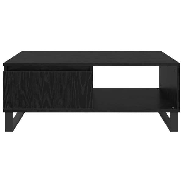 Kaffeebord Svart Ek 90 x 60 x 35 cm Konstruerat trä