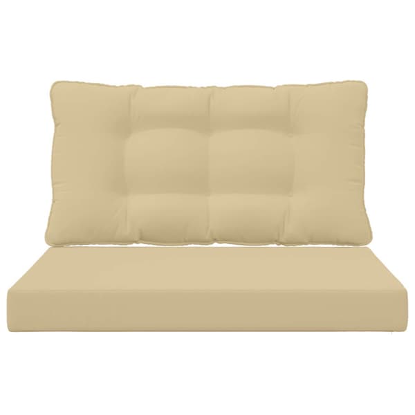 Utomhus Soffa Kudde 2 pcs Beige Polyester