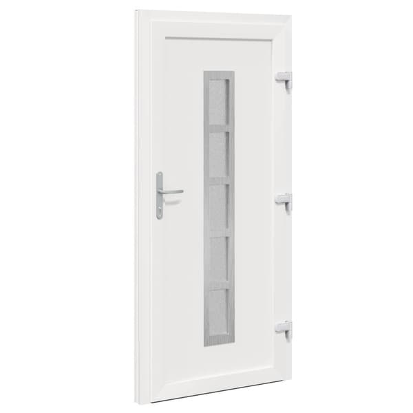 Framdörr Vit 108 x 208 cm PVC