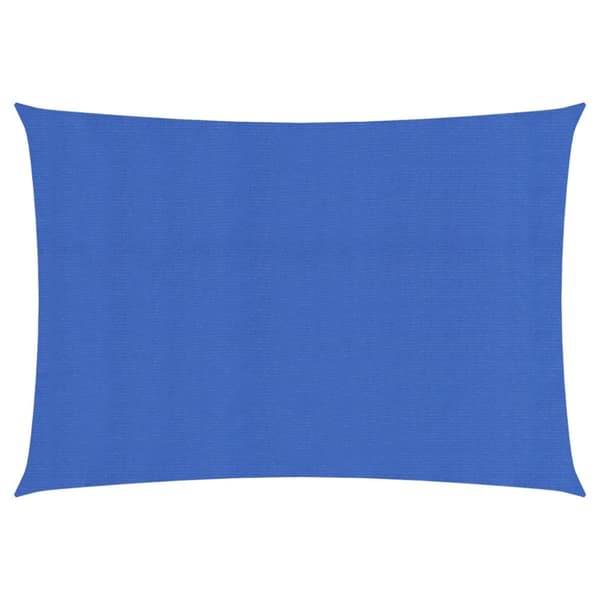 Solsegel 160 g/m² rektangulär blå 4x6 m HDPE