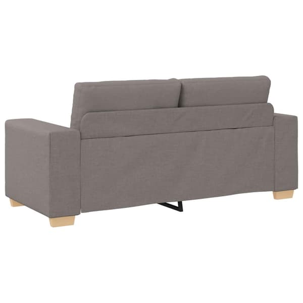 Tvåsitssoffa taupe 180x77x82 cm tyg